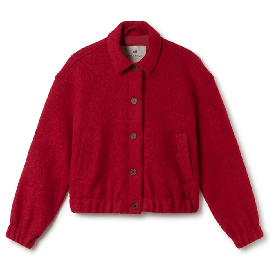 Вълнено яке TWOTHIRDS Women's Rennell Wool jacket - Wine