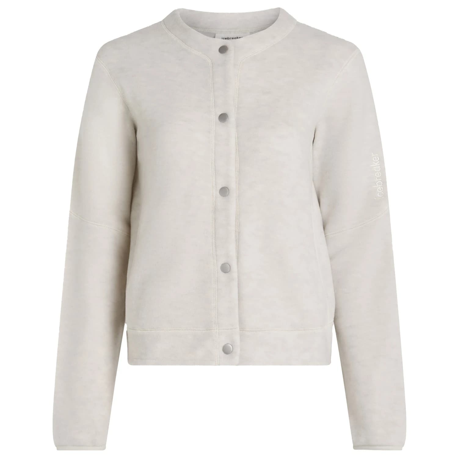Вълнено яке Icebreaker Women's Merino Blend 800 Classic Pile Cardigan Merino jacket - Ecru Heather