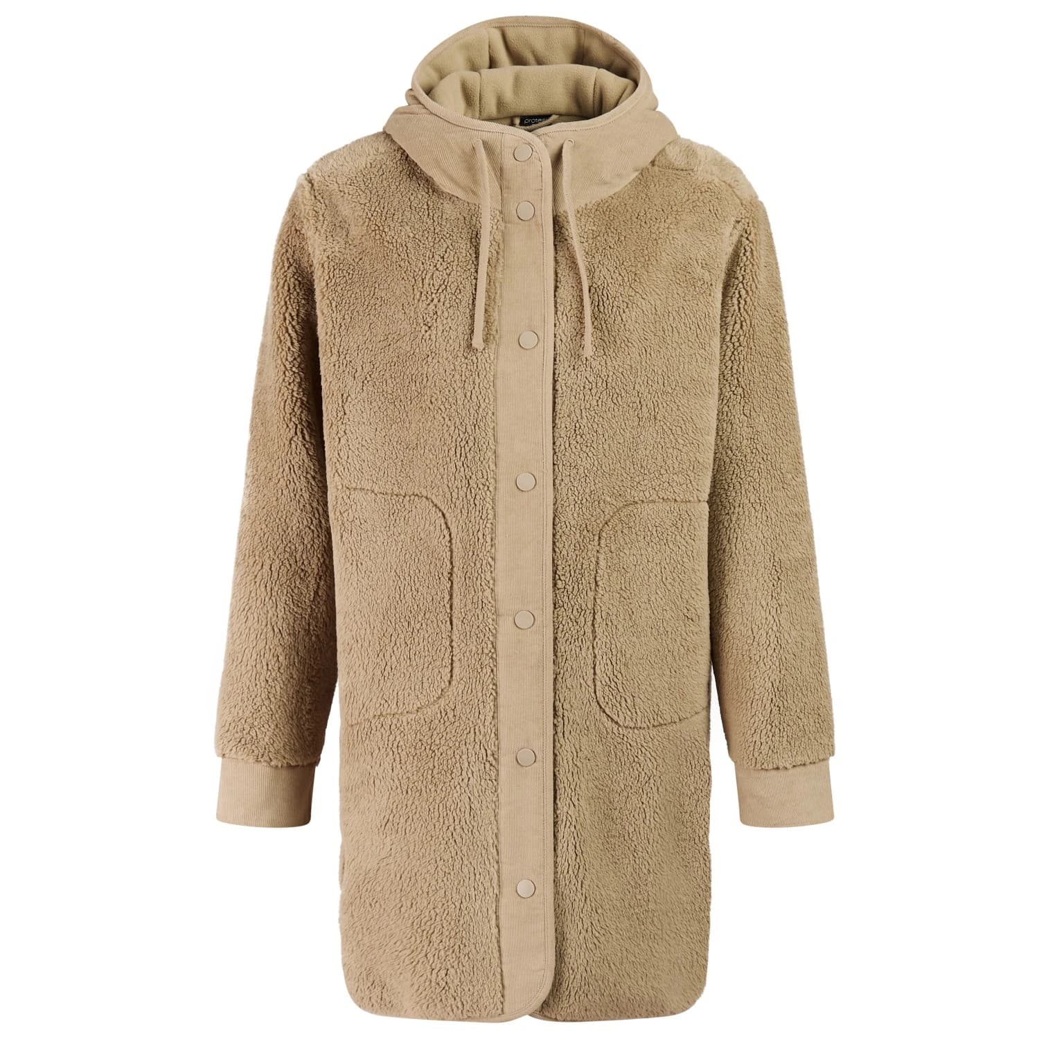 Поларено яке Protest Women's PRTKatia Outdoor Long Jacket Fleece jacket - Bamboobeige