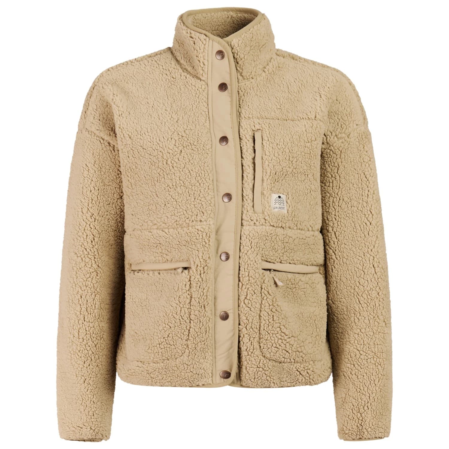 Дамско поларено яке Protest Women's PRTLux Outdoor Fullziptop Fleece jacket - Bamboobeige