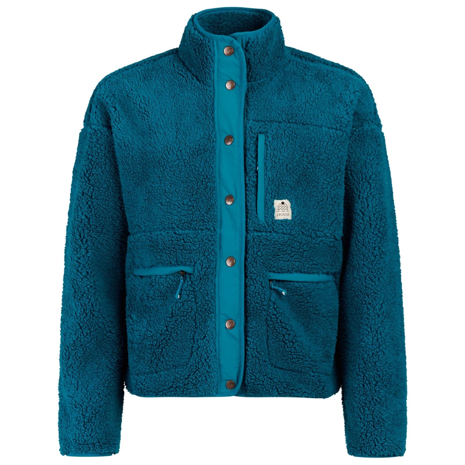 Дамско поларено яке Protest Women's PRTLux Outdoor Fullziptop Fleece jacket - Tempted Blue