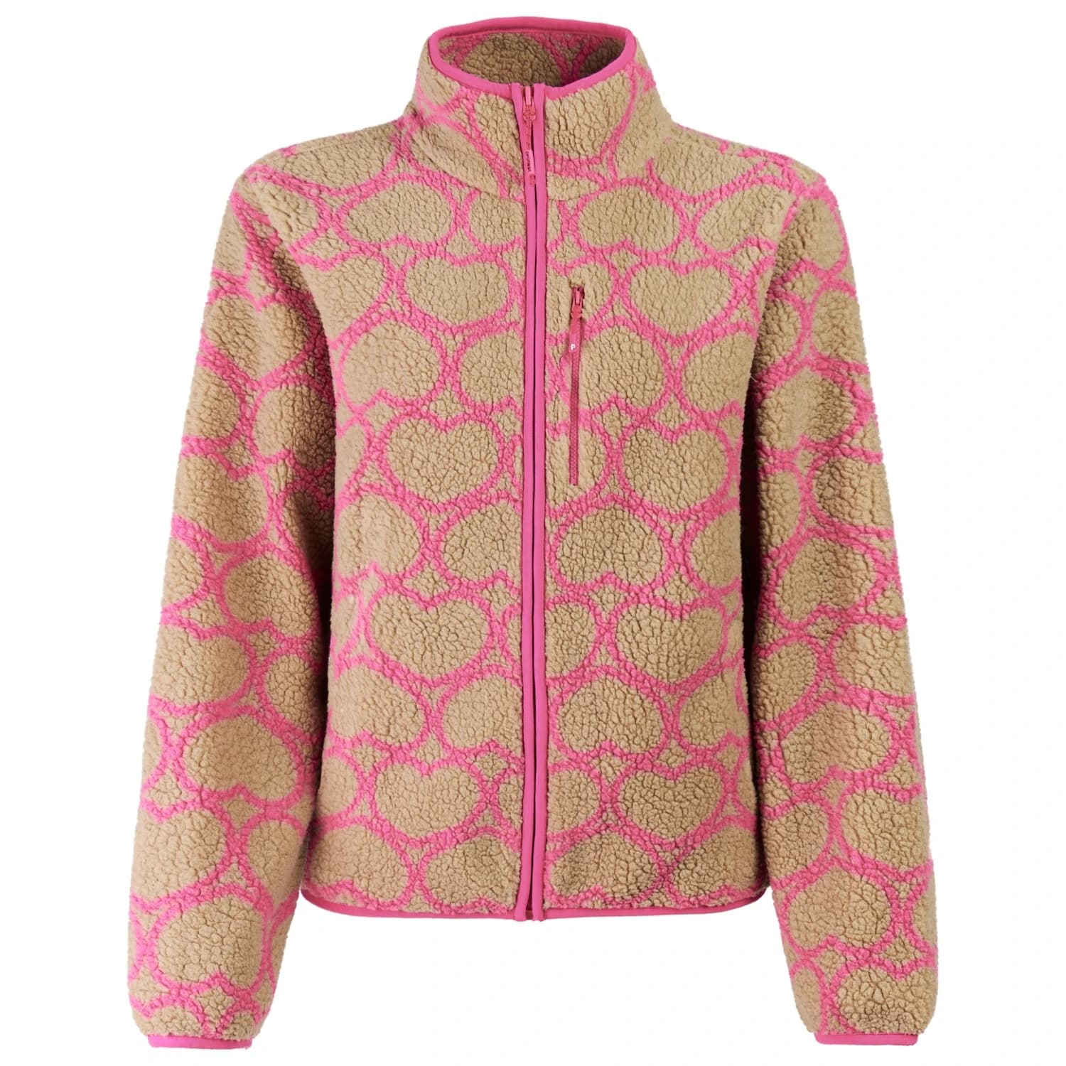 Поларено яке Protest Women's PRTWiba Full Zip Top Fleece jacket - Lipstickpink