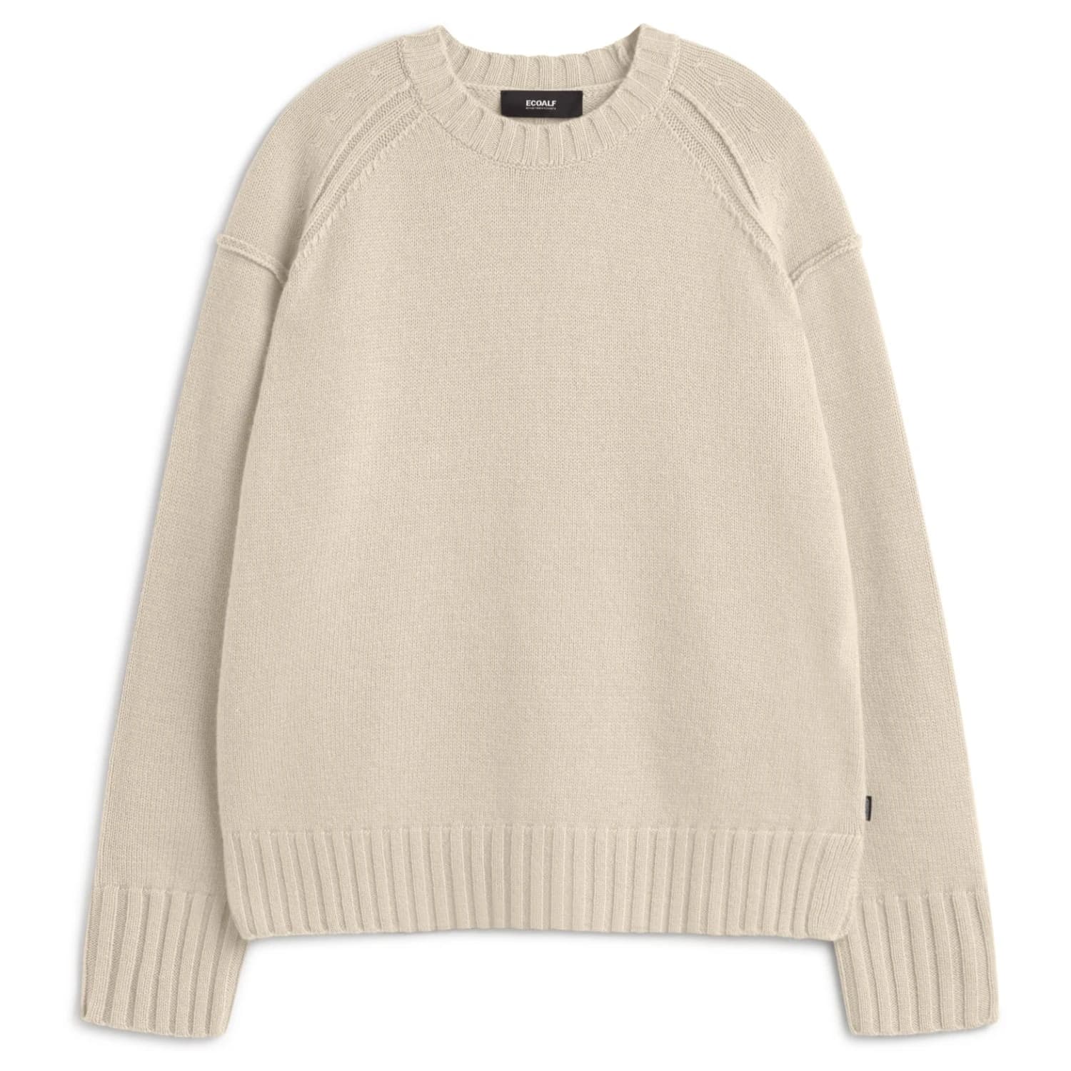 Вълнен пуловер Ecoalf Women's Mocan Knit Wool jumper - Bone Melange