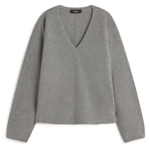 Вълнен пуловер Ecoalf Women's Yebes Knit Wool jumper - Medium Grey Melange
