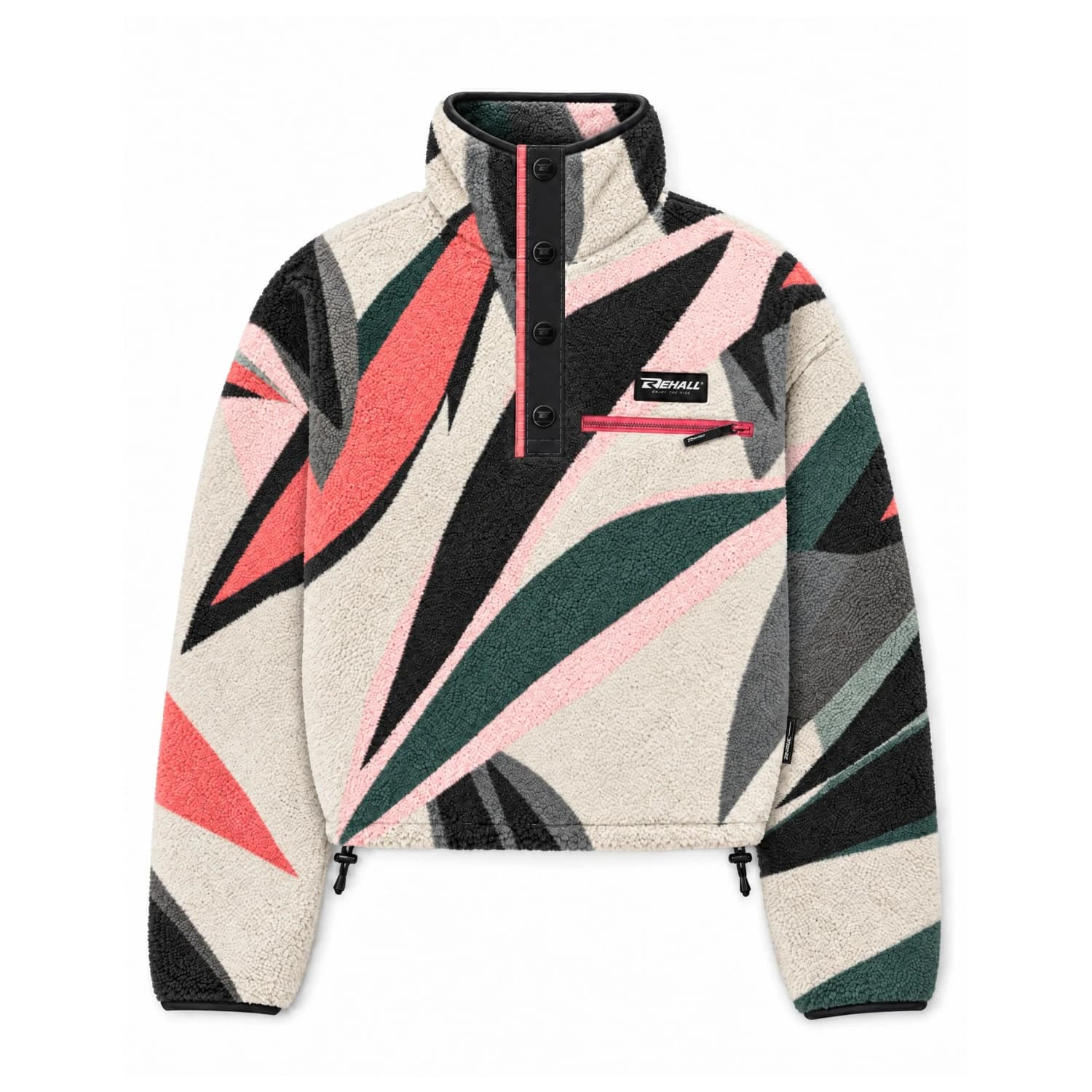 Поларен пуловер Rehall Women's Zoë Fleece jumper - Abstract Tea Rose
