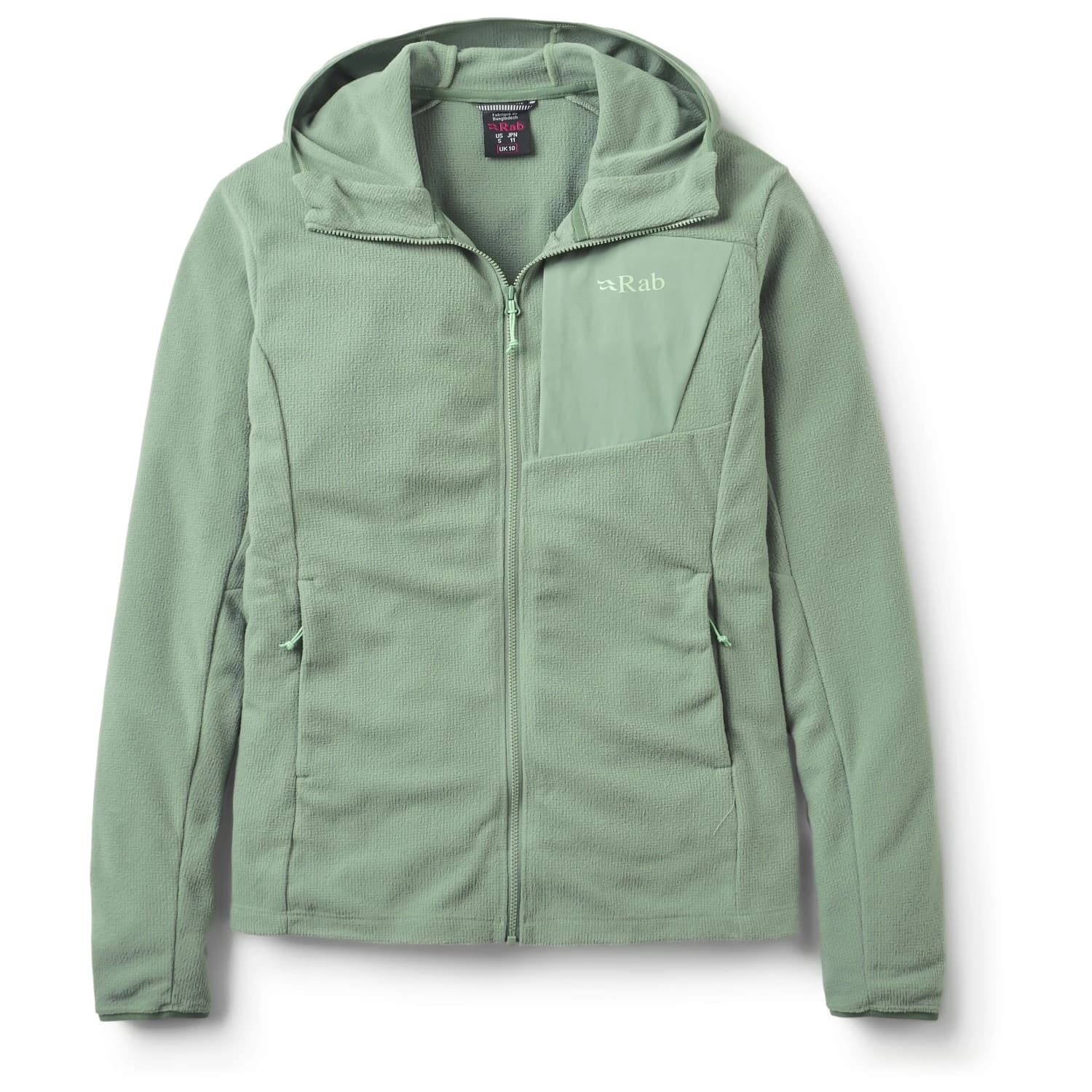 Дамско поларено яке Rab Women's Tecton Hoody Fleece jacket - Dark Fig Green