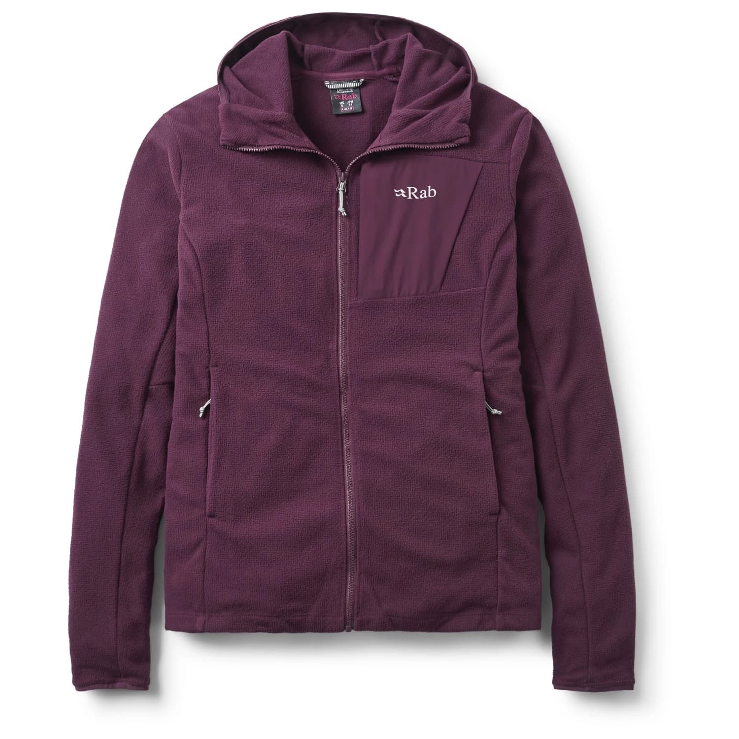 Дамско поларено яке Rab Women's Tecton Hoody Fleece jacket - Mulberry