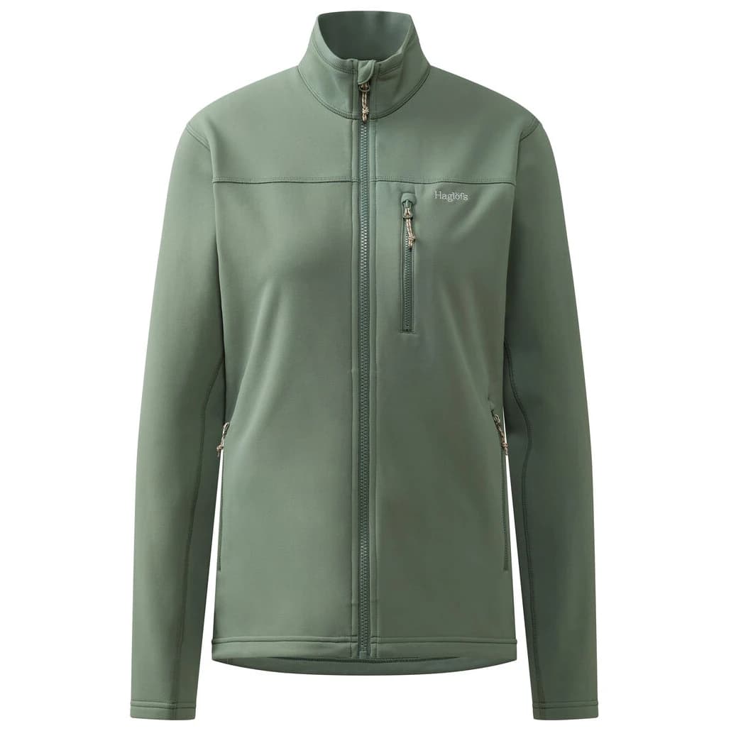 Дамско поларено яке Haglöfs Women's Rosson Mid Jacket Fleece jacket - Chlorophyll Green