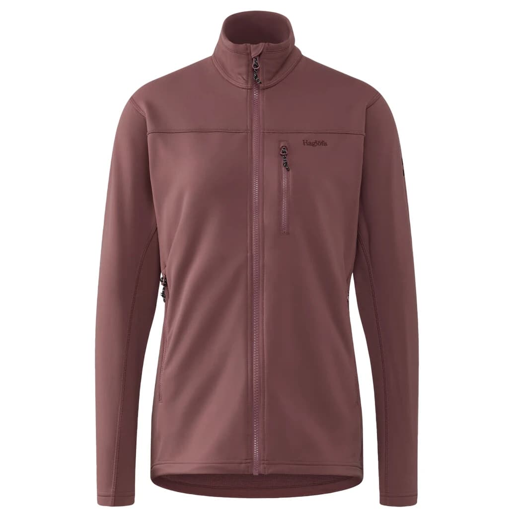 Дамско поларено яке Haglöfs Women's Rosson Mid Jacket Fleece jacket - Misty Mauve