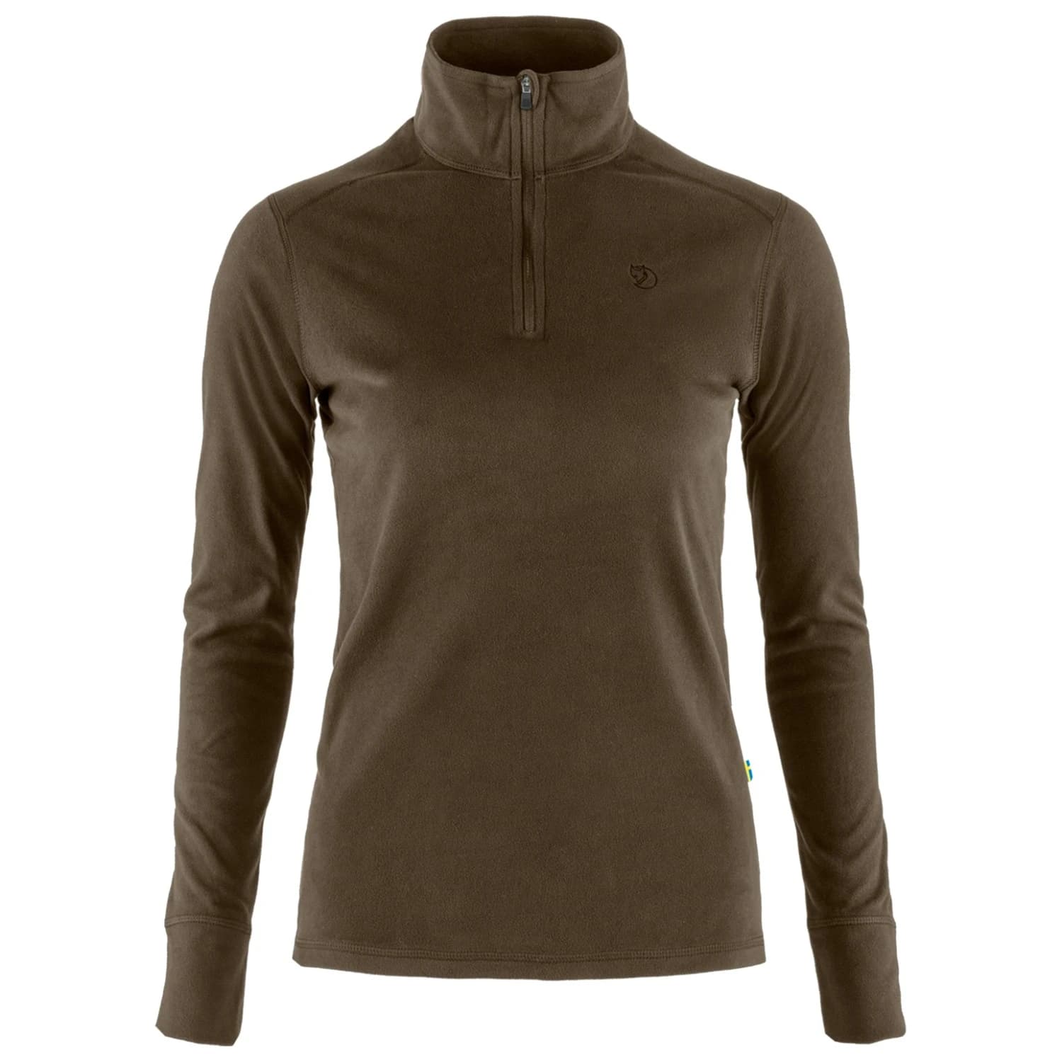 Дамски поларен пуловер Fjällräven Women's Skare Half Zip Fleece jumper - Dark Olive