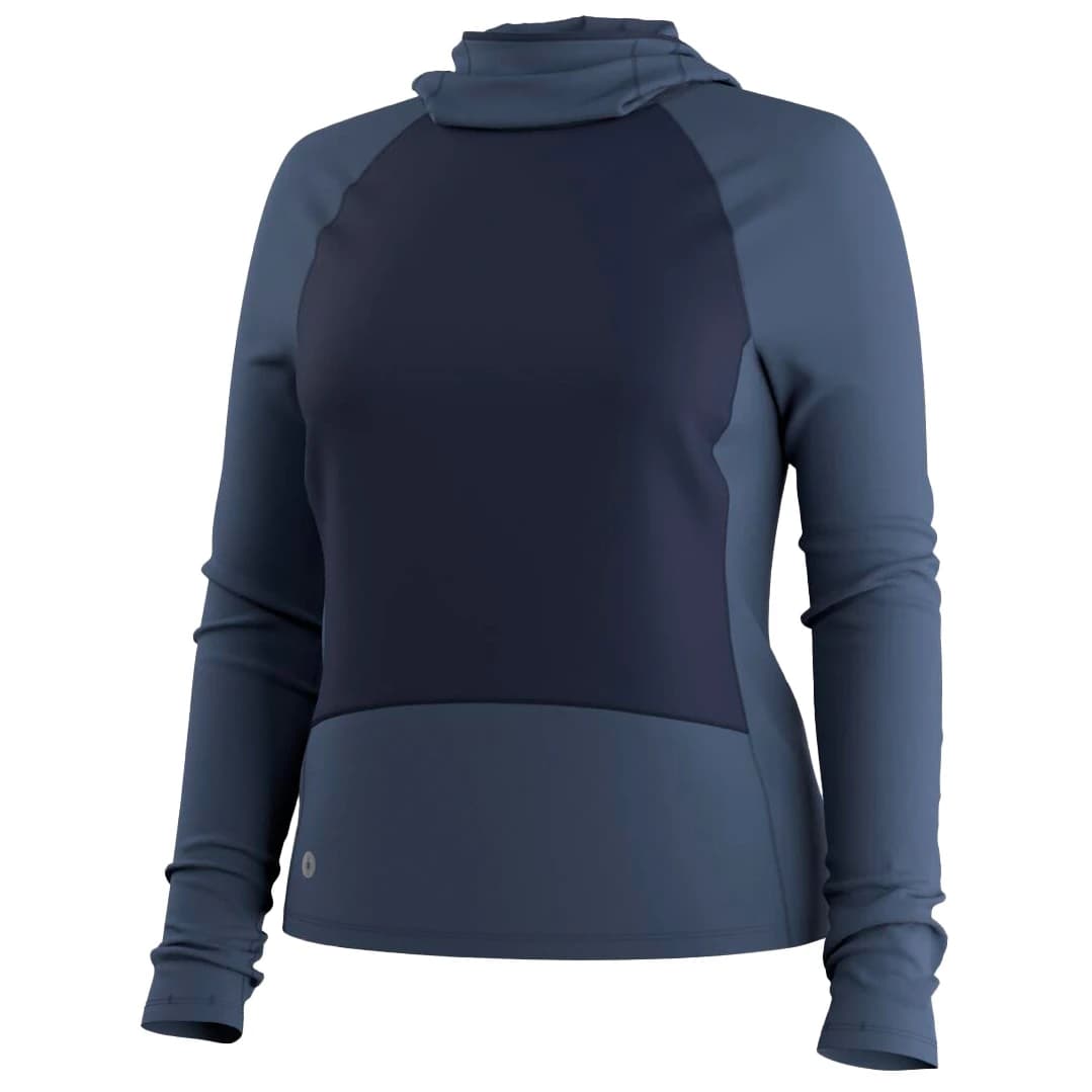 Дамски вълнен пуловер Smartwool Women's Active Fleece Wind Hoodie Fleece jumper - Nightfall / Deep Navy