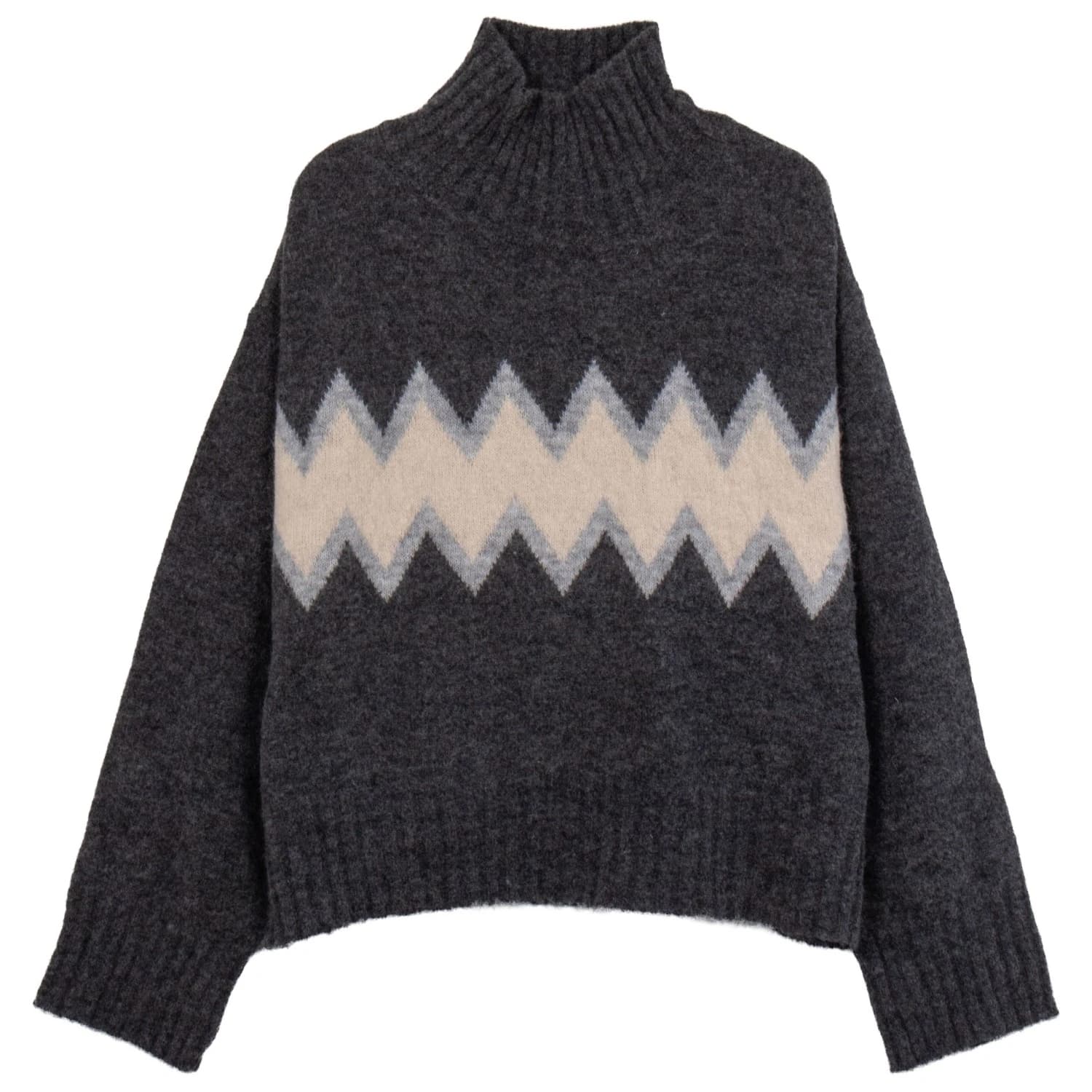 Дамски вълнен пуловер Sätila Women's Nova Sweater Jumper - Anthracite