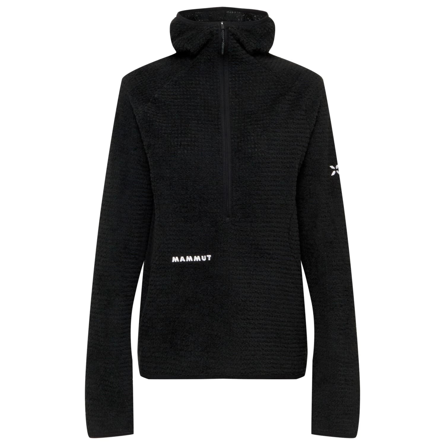 Дамски поларен пуловер Mammut Women's Eiger Free ML Air Half Zip Hoodie Fleece jumper - Black