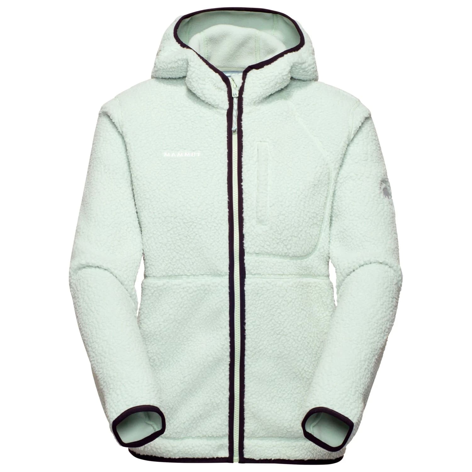 Дамско поларено яке Mammut Women's Falera Pro ML Hooded Jacket Fleece jacket - Silver Sage