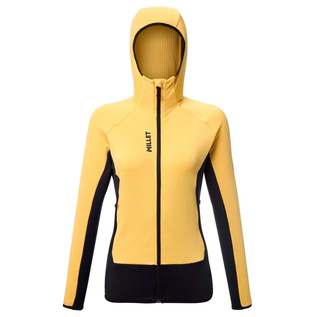 Дамско поларено яке Millet Women's Kamet Grid HD Fleece jacket - Sunflower / Black