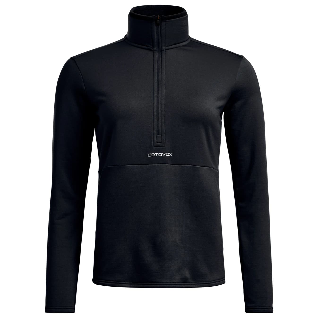 Дамски поларен пуловер Ortovox Women's Fleece Light Zip Neck Fleece jumper - Black Raven