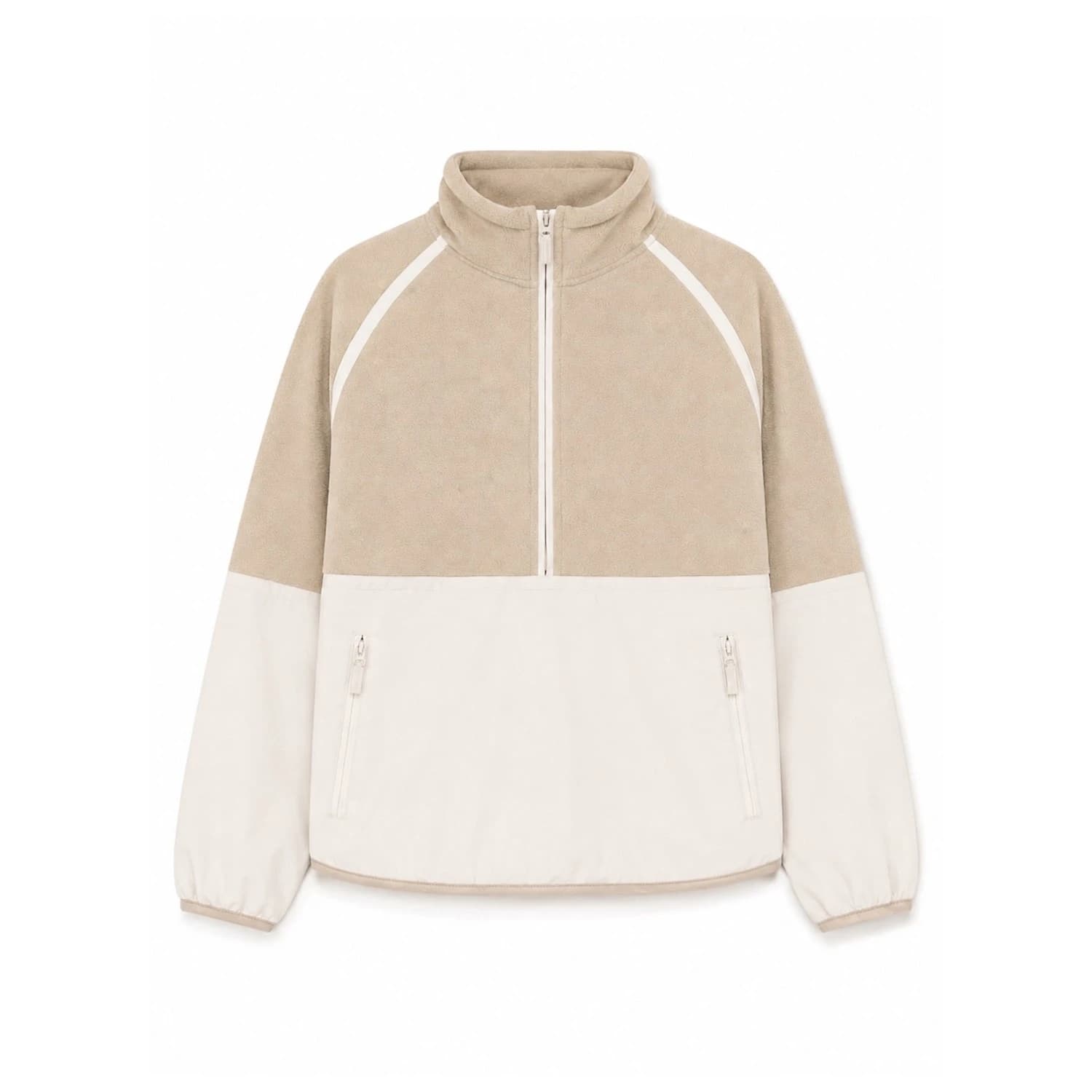 Поларено яке Mazine Women's Fleece Half-Zip Fleece jacket - Light Taupe
