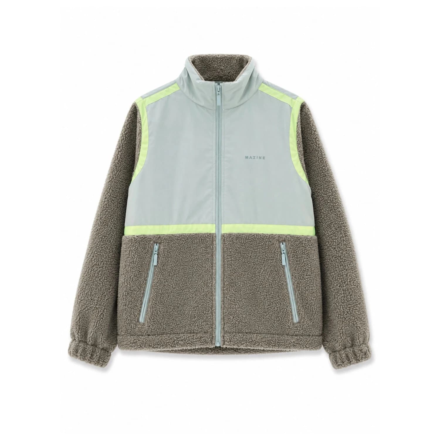 Поларено яке Mazine Women's Material Mix Zip Jacket Fleece jacket - Ice Green / Eucalyptus