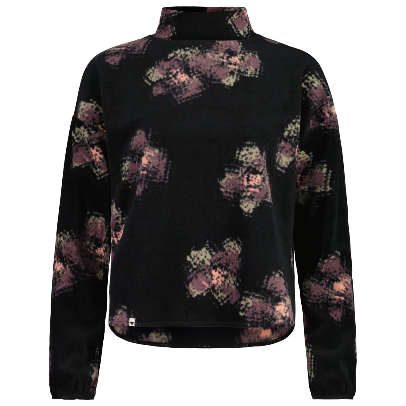 Поларен пуловер Maloja Women's RomaliaM. Printed Fleece jumper - Deep Black Joy