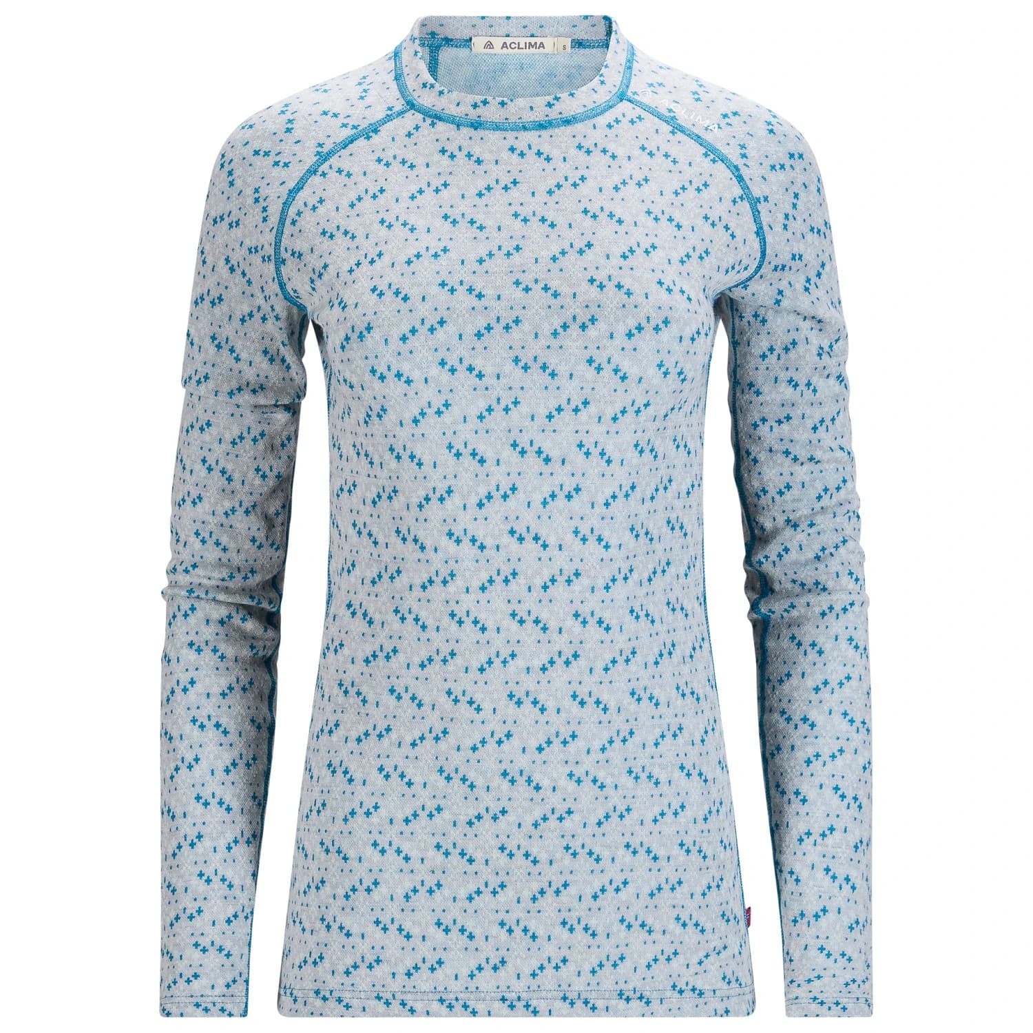 Дамски вълнен пуловер Aclima Women's Designwool Glitre Crewneck Merino longsleeve - Bjørk