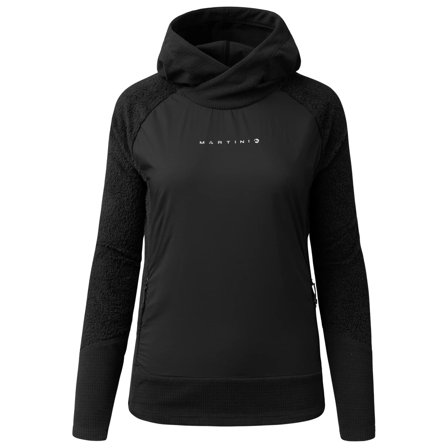 Поларен пуловер Martini Women's Wildtrack Rock IN Hybrid Hoodie Fleece jumper - Black / Black