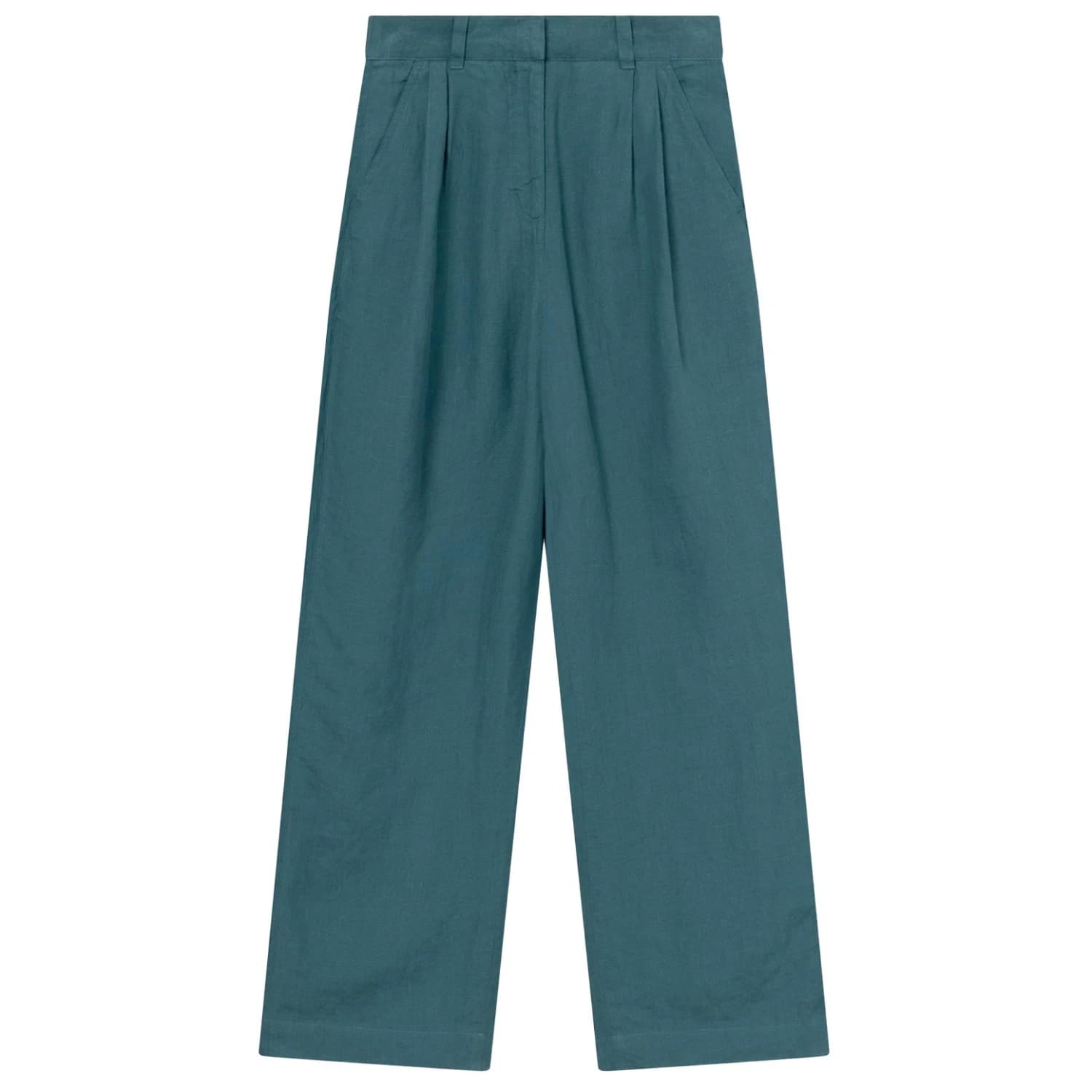 Дамски ежедневен панталон Dedicated Women's Pants Vickleby Linen Casual trousers - Linen Mediterranea Green