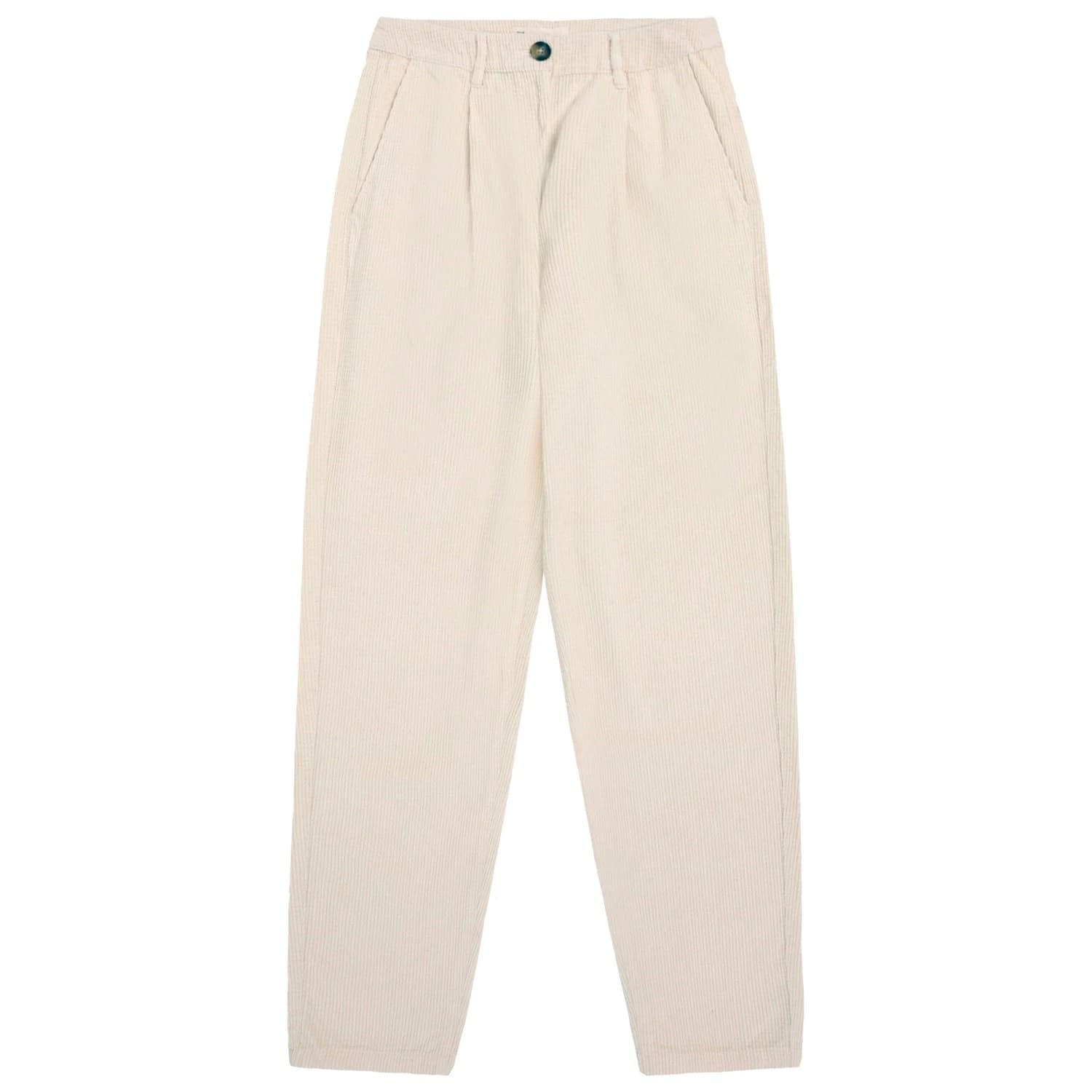 Дамски ежедневен панталон KnowledgeCotton Apparel Women's Chloe 8 Wales Corduroy Casual trousers - Egret