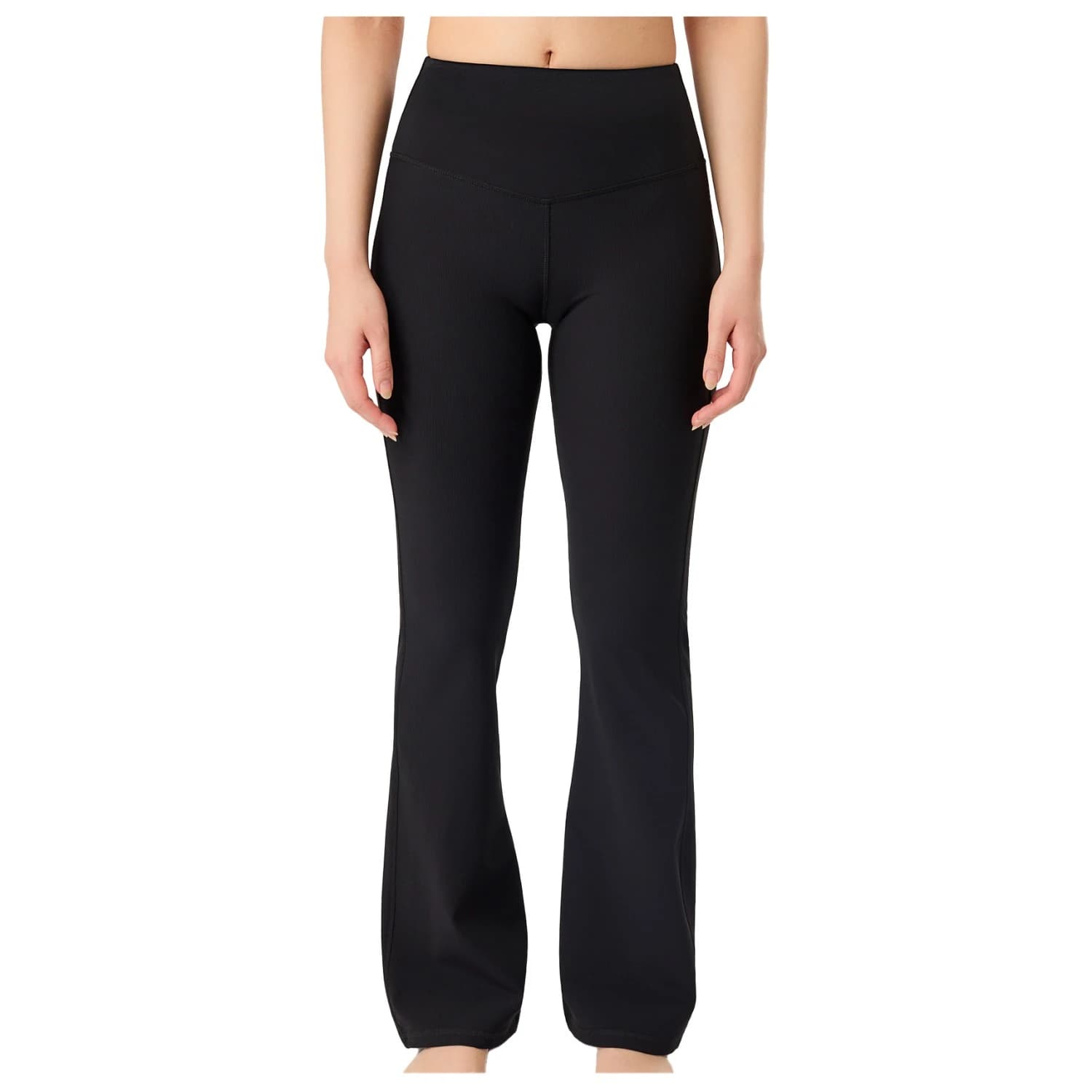 Дамски анцунг долнище Mandala Women's Flared & Ribbed Pants Tracksuit trousers - Black