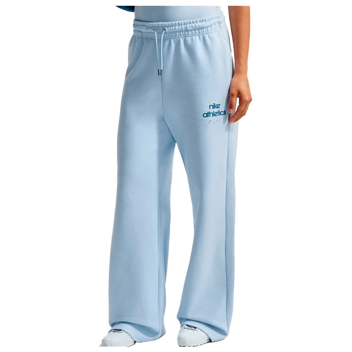 Дамски анцунг долнище Nike Women's Phoenix Fleece High Rise Pant WD GLS Tracksuit trousers - Hydrogen Blue