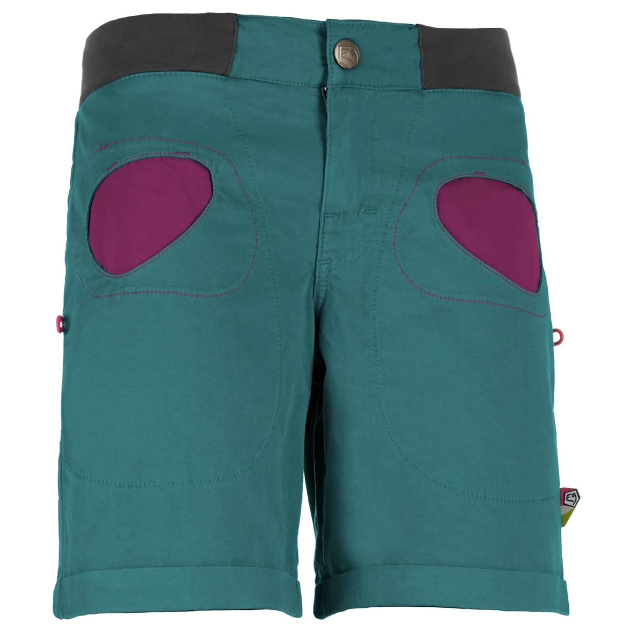 Дамски къси панталони E9 Women's Onda Short Bouldering trousers - Green Lake