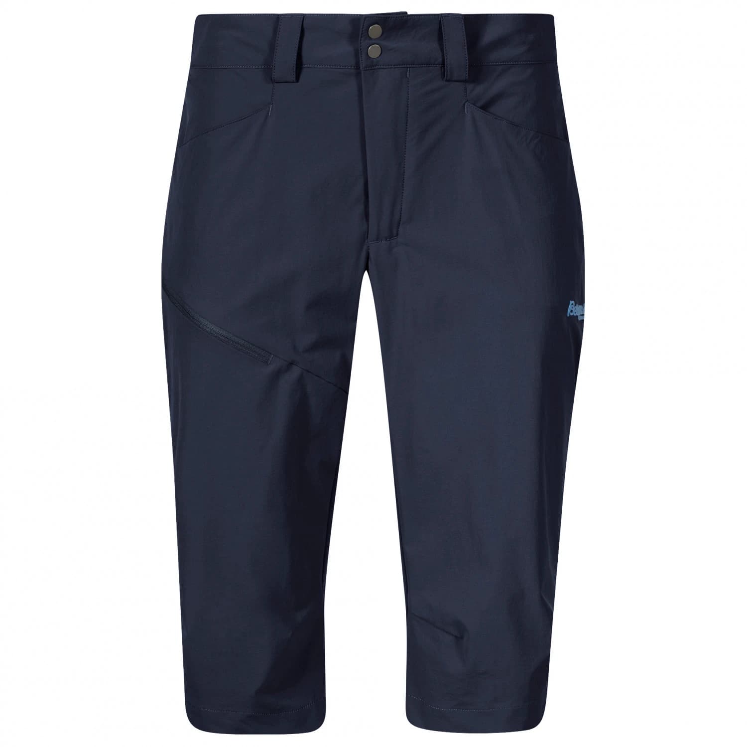Дамски къси панталони Bergans Women's Vandre Light Softshell Long Shorts Walking trousers - Navy Blue
