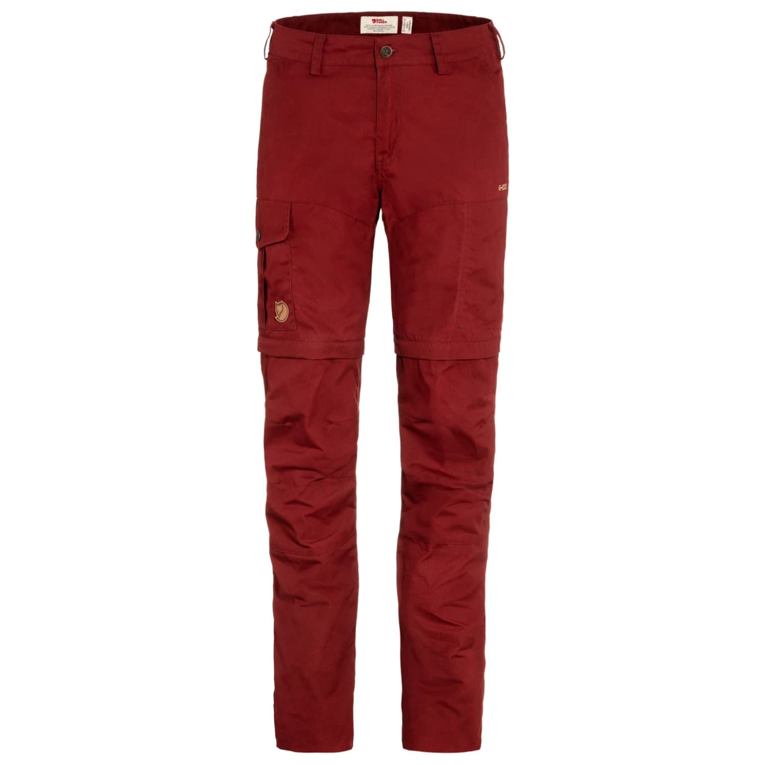Дамски панталон със свалящи крачоли Fjällräven Women's Karla Pro Zip-Off Trousers - Bordeaux Red