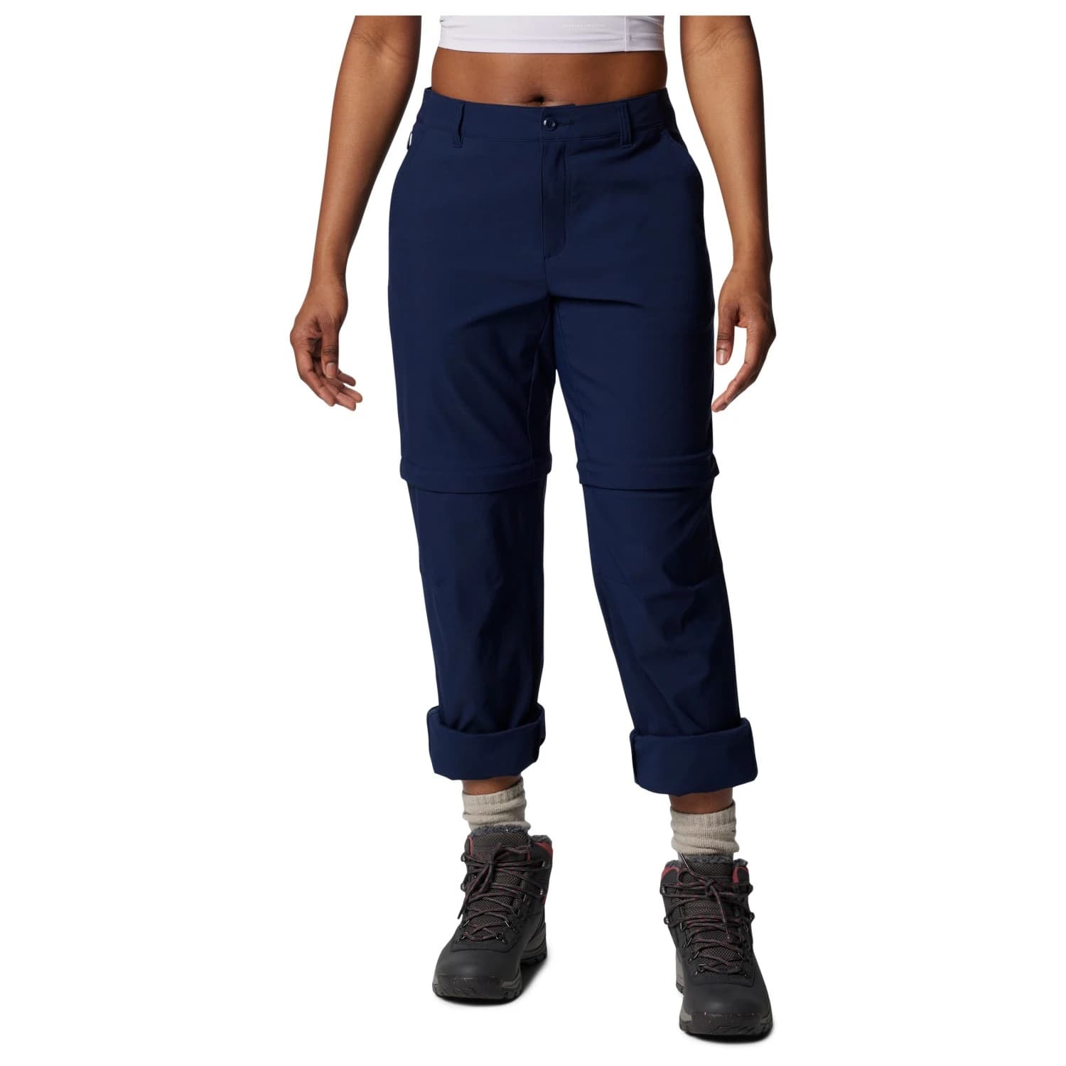 Дамски панталон със свалящи крачоли Columbia Women's Leslie Falls Convertible Pant Walking trousers - Collegiate Navy