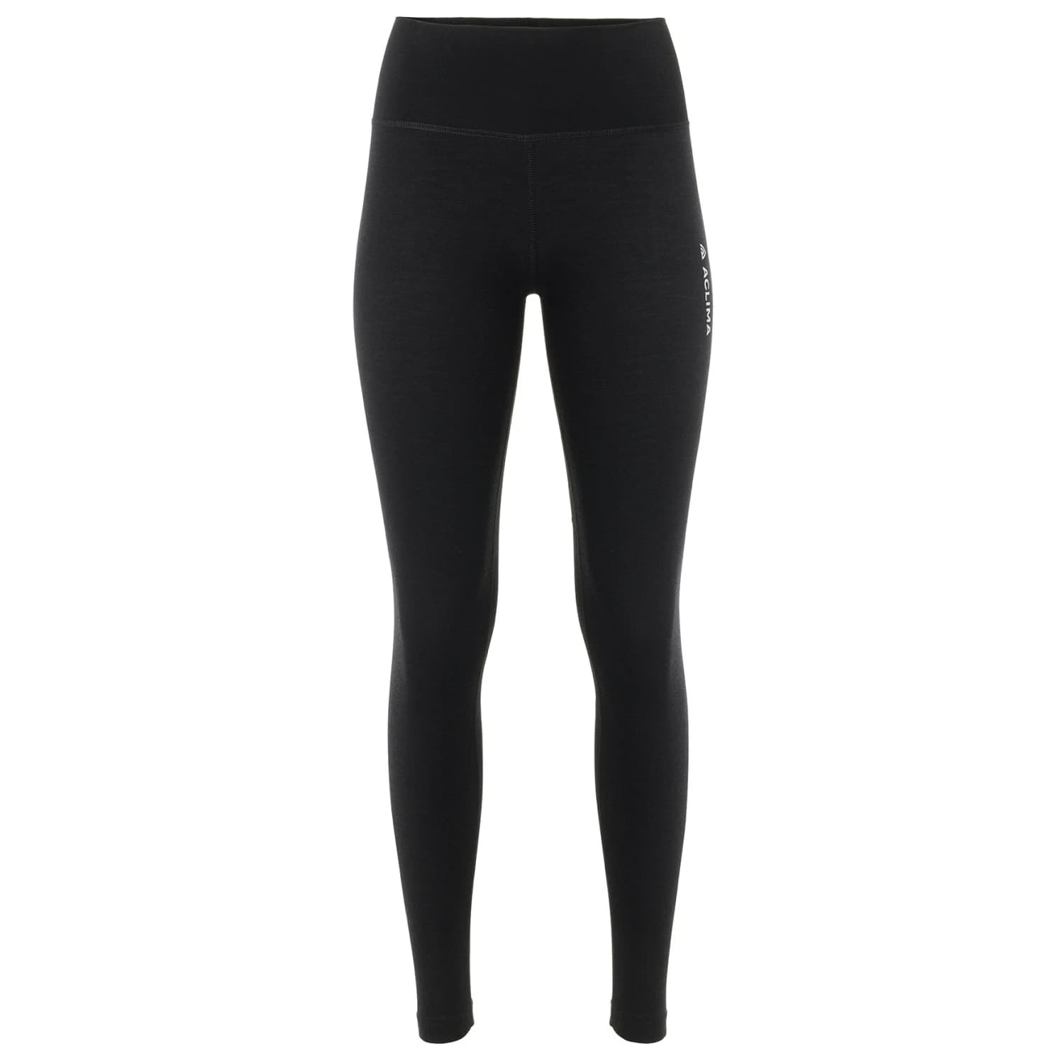 Дамско мериносово термобельо Aclima Women's Warmwool Longs High Waist Leggings - Jet Black
