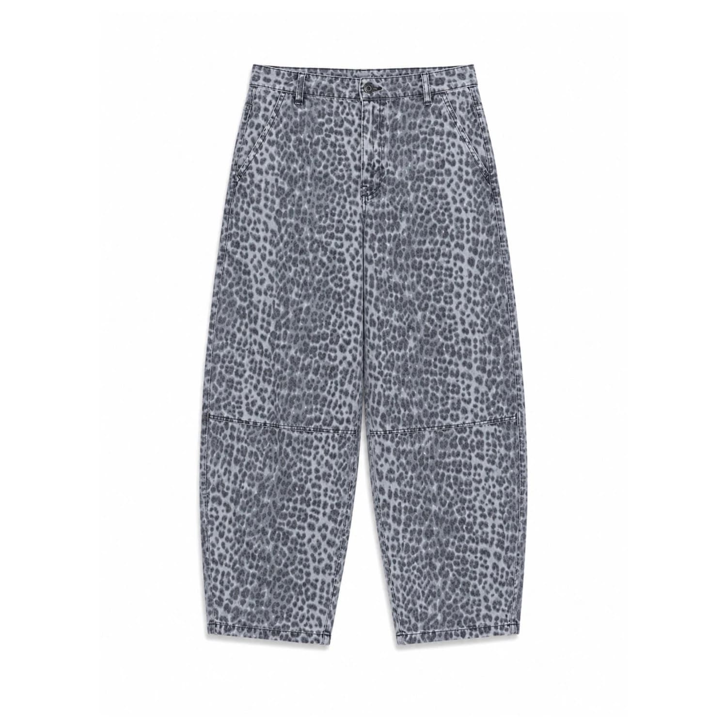 Дънки Mazine Women's Printed Barrel Leg Denim Pants Jeans - Grey / Printed
