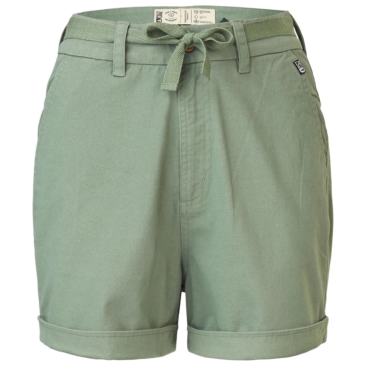 Дамски къси панталони Picture Women's Anjel Chino Shorts - Green Spray