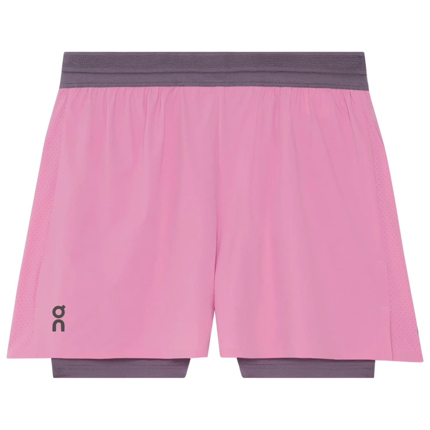 Шорти за бягане On Women's 3 Performance 2/1 Shorts Running shorts - Sakura / Dewberry