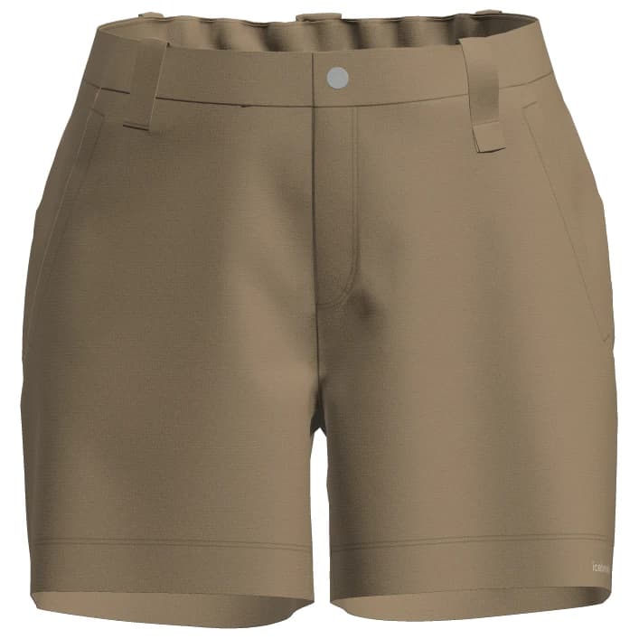 Дамски къси панталони Icebreaker Women's Merino Elevation Stretch 5'' Shorts - Cumin
