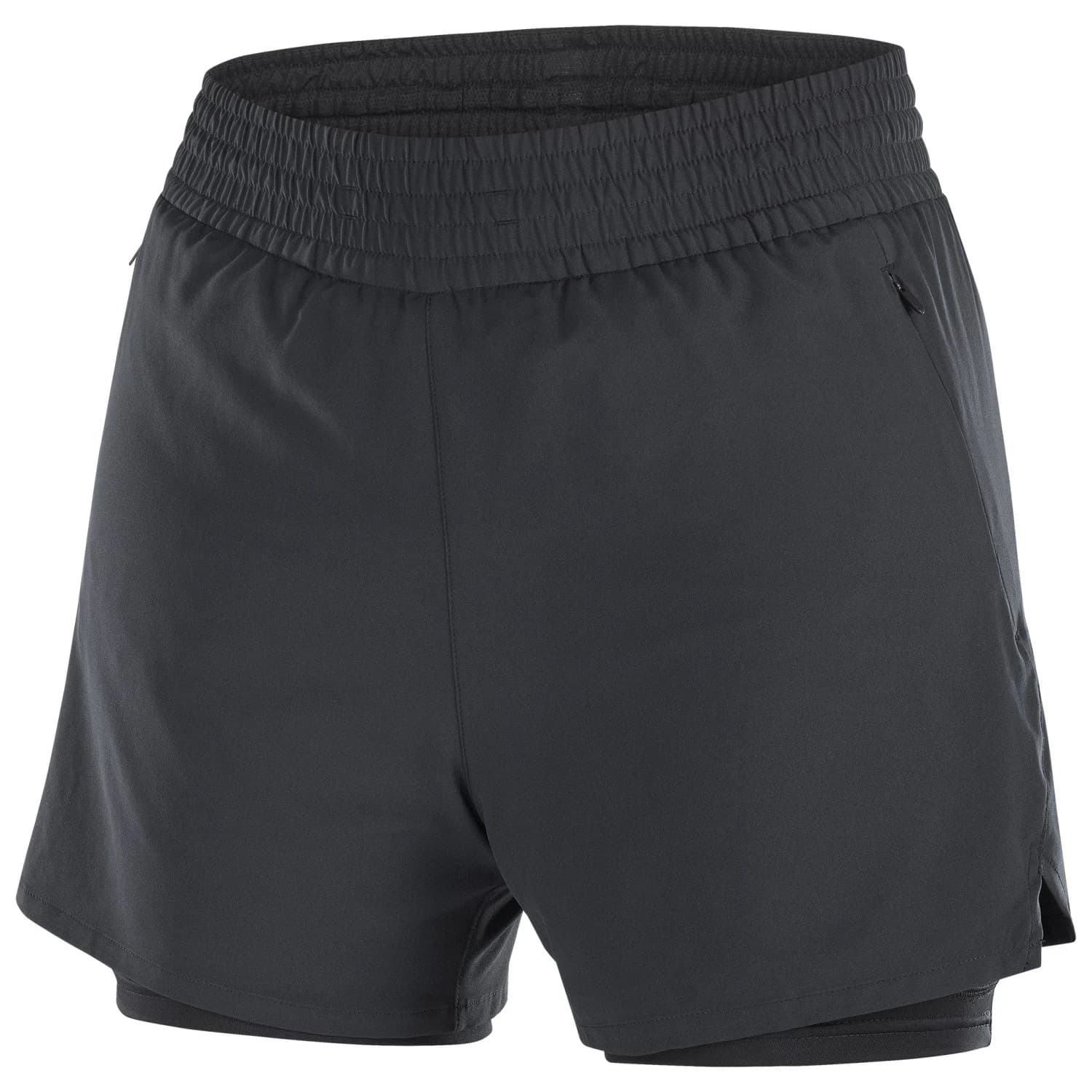 Дамски шорти за бягане Salomon Women's SHKout Core 2in1 4 Running shorts - Deep Black
