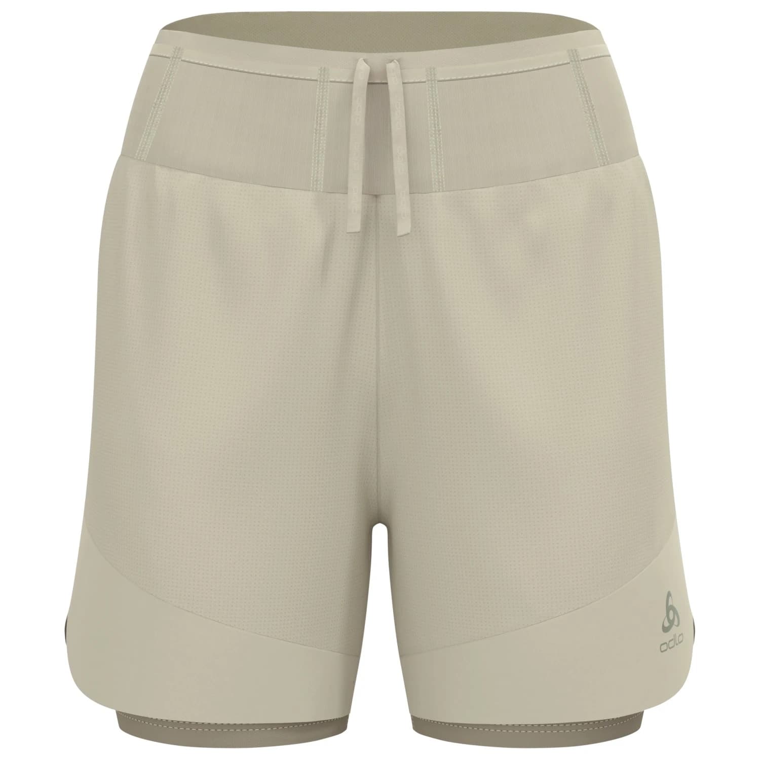 Дамски шорти за бягане Odlo Women's X-Alp Trail 5'' 2-In-1 Short Running shorts - Agate Gray / Vetiver