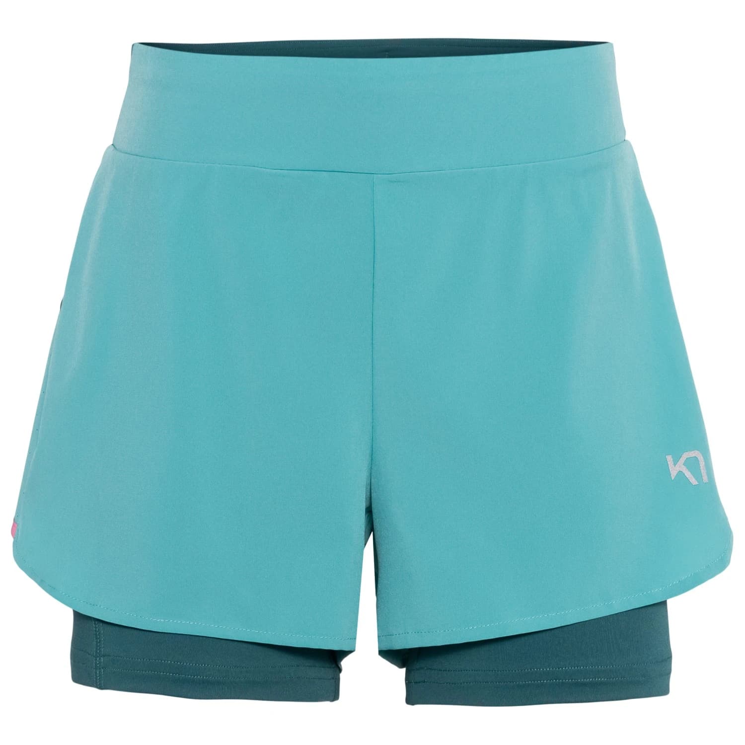 Дамски къси панталони Kari traa Women's Mija Training Shorts - Blue Lagoon