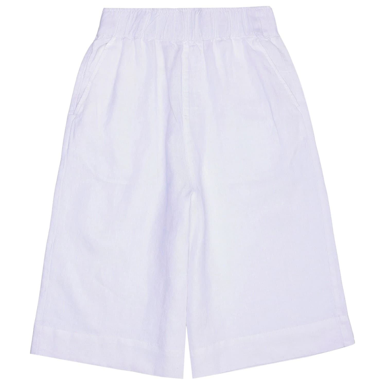 Дамски къси панталони Knowledgecotton apparel Women's Eve Culotte High-Rise Wide Shorts - Bright White