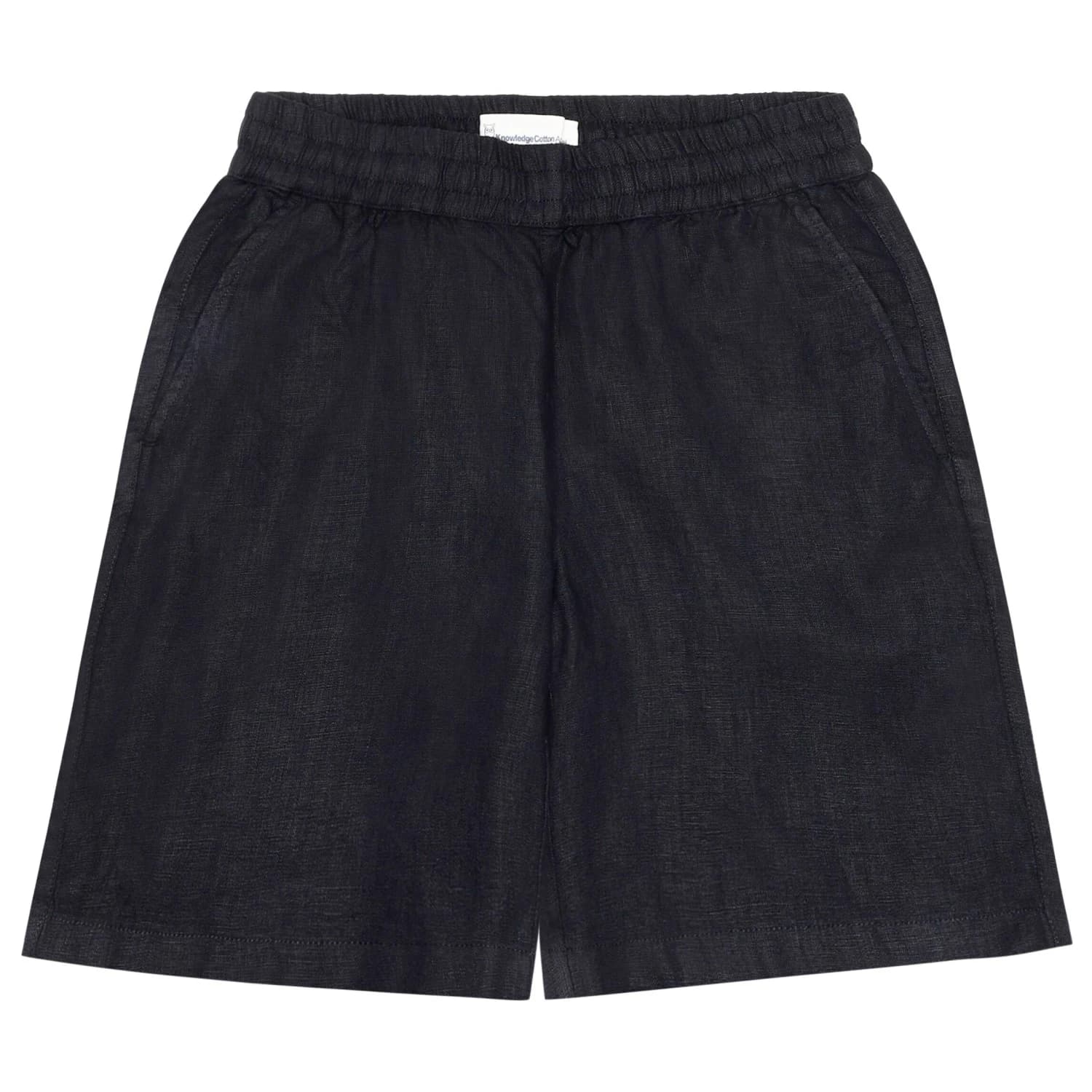 Дамски къси панталони KnowledgeCotton Apparel Women's Posey Wide Mid-Rise Shorts - Black Jet