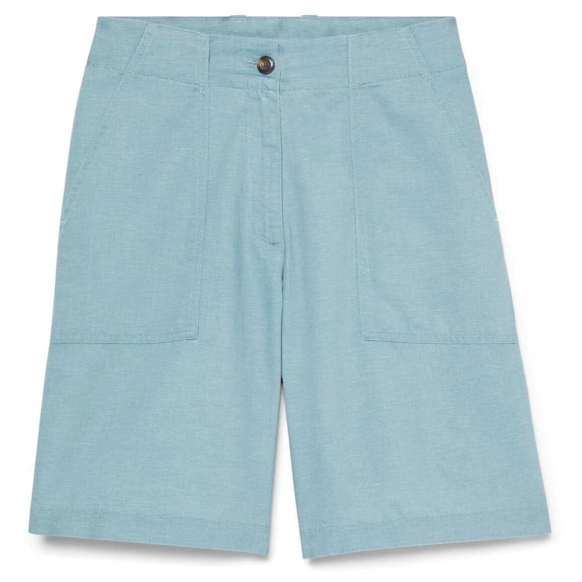 Дамски къси панталони Timberland Women's Linen Bermuda Shorts - Citadel