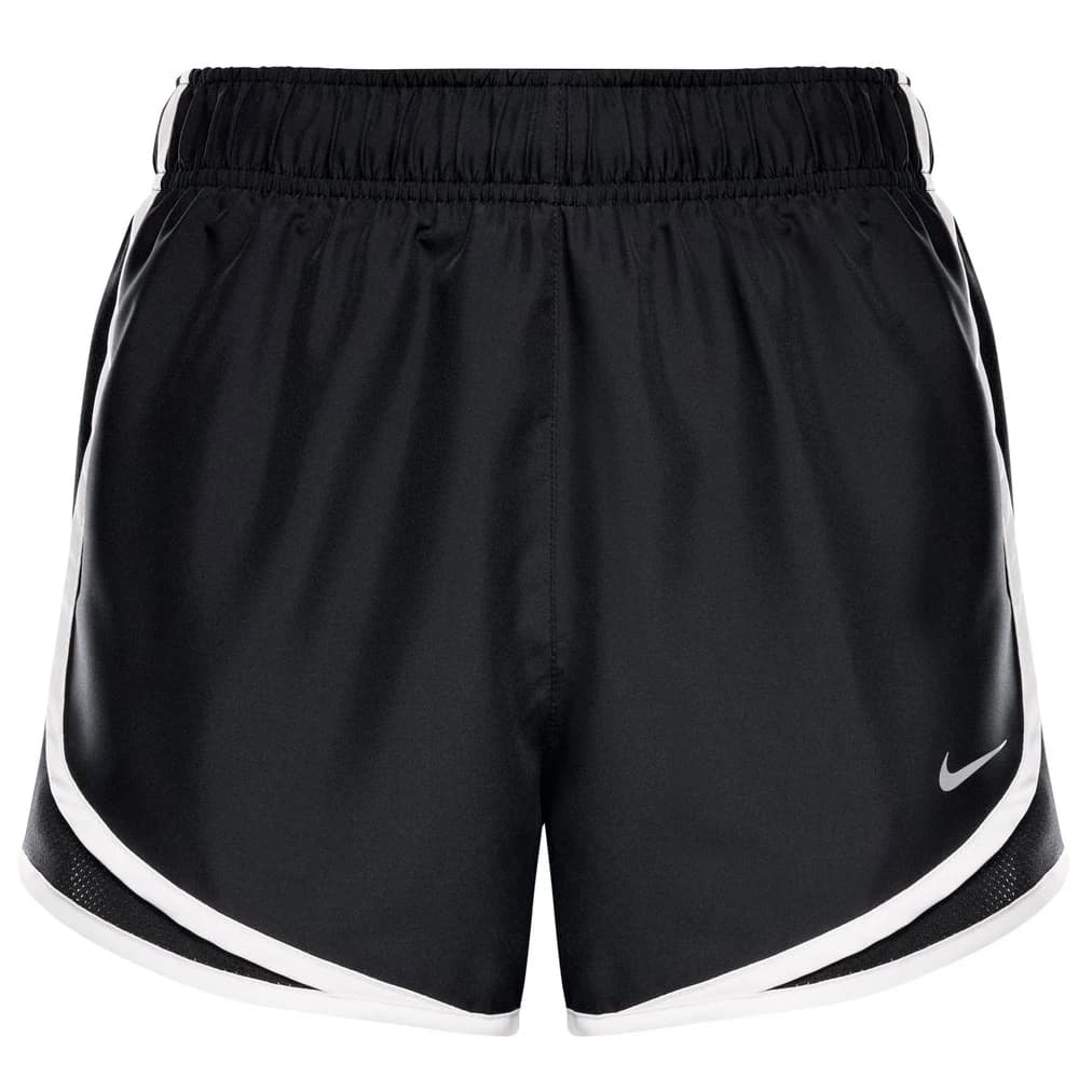 Дамски шорти за бягане Nike Women's Tempo Dri-Fit Mid-Rise 3 Running Shorts - Black / Black / White / Reflective Silver
