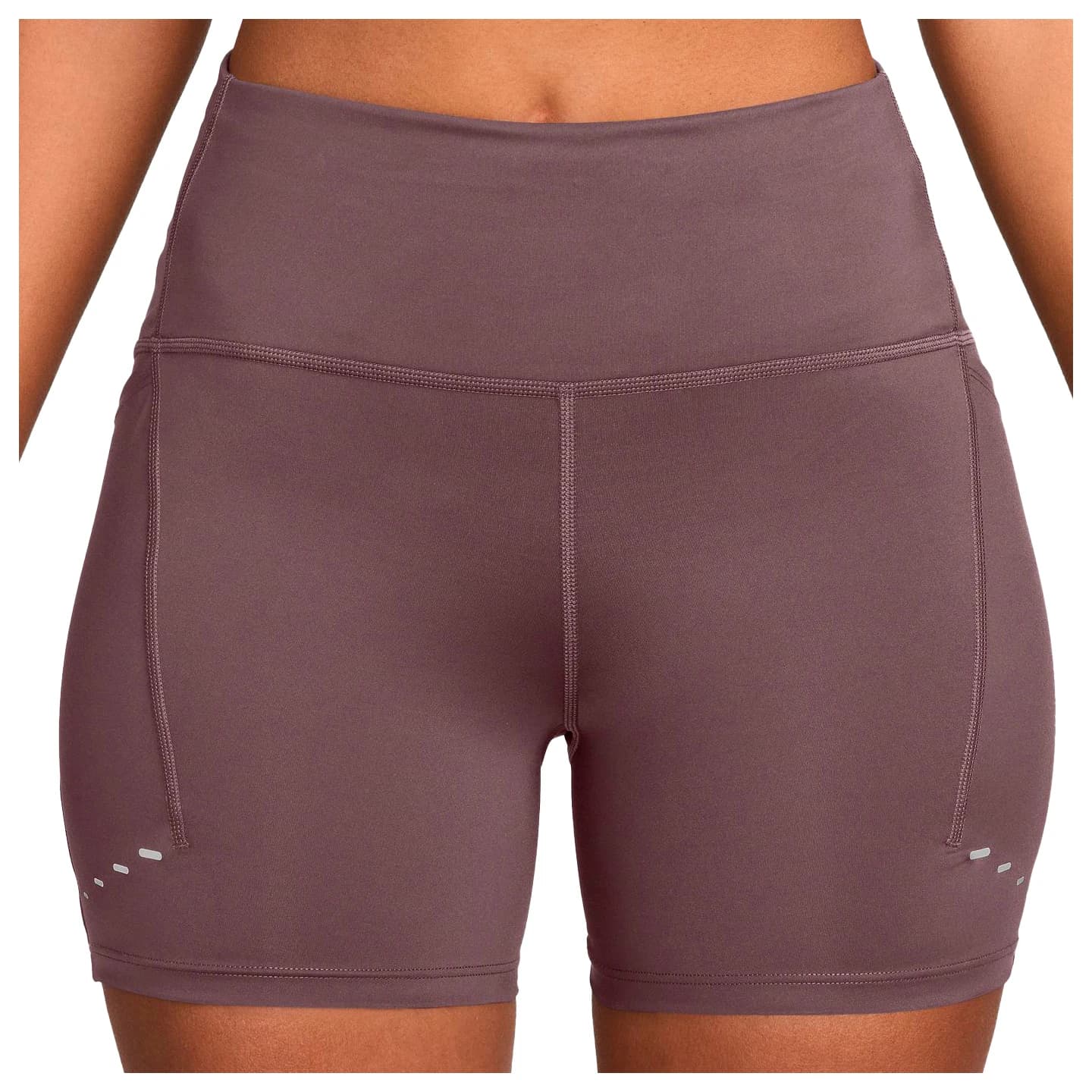 Дамски шорти за бягане Nike Women's Swift High-Waisted 4 Tight Running Shorts - Tattoo / Reflective Silver