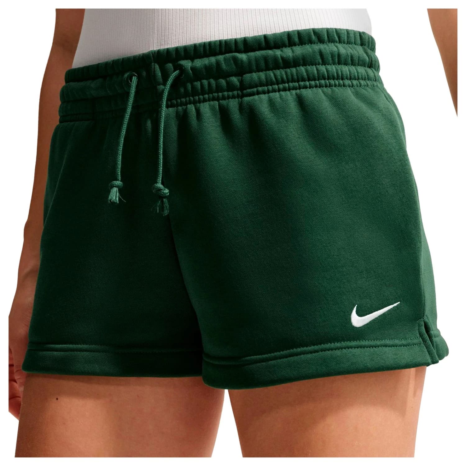 Дамски къси панталони Nike Women's NSW Phoenix Fleece Mid-Rise Shorts Running shorts - Fir / Sail