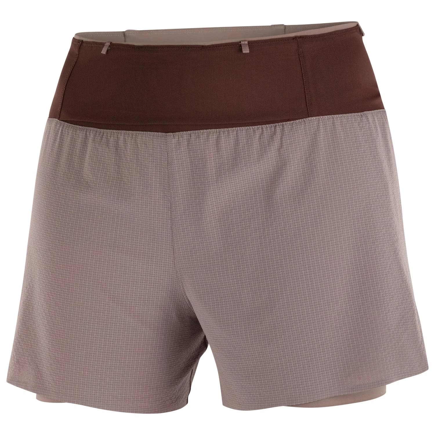 Дамски шорти за бягане Salomon Women's Sense Aero 2In1 Trail 4 Running shorts - Iron
