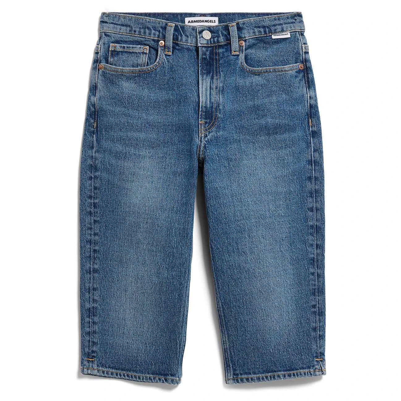 Дамски 3/4 панталони ARMEDANGELS Women's Carenaa Capri Jeans Shorts - Atmospheric