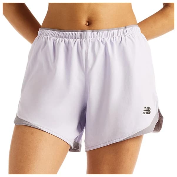 Шорти за бягане New Balance Women's Run Essentials Short 5'' Running shorts - Purple